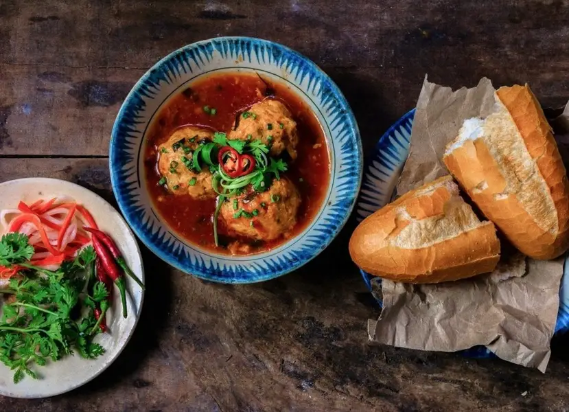 Bánh mì xíu mại Đà Lạt ngon