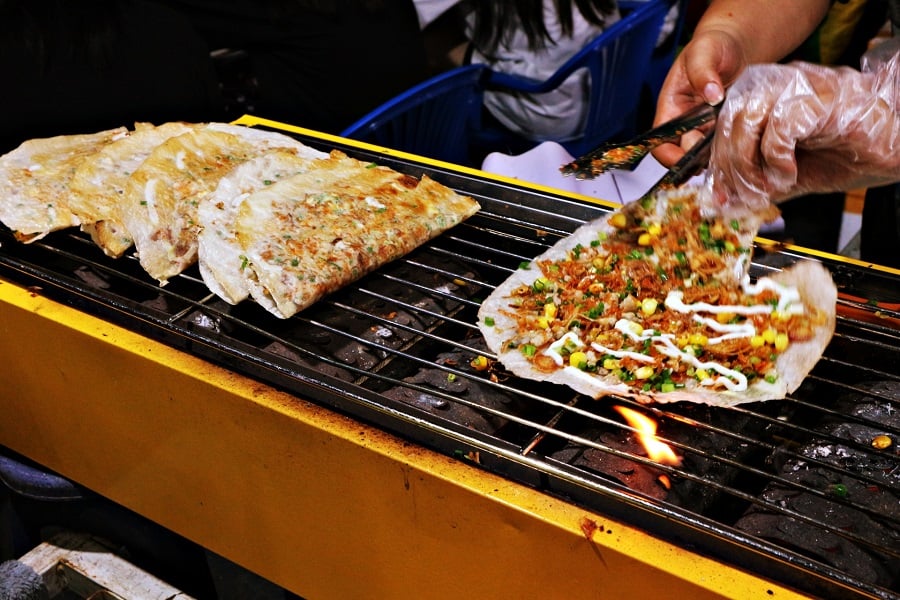 Bánh tráng nướng ngon ở Đà Lạt