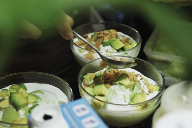Kem bơ trong chợ